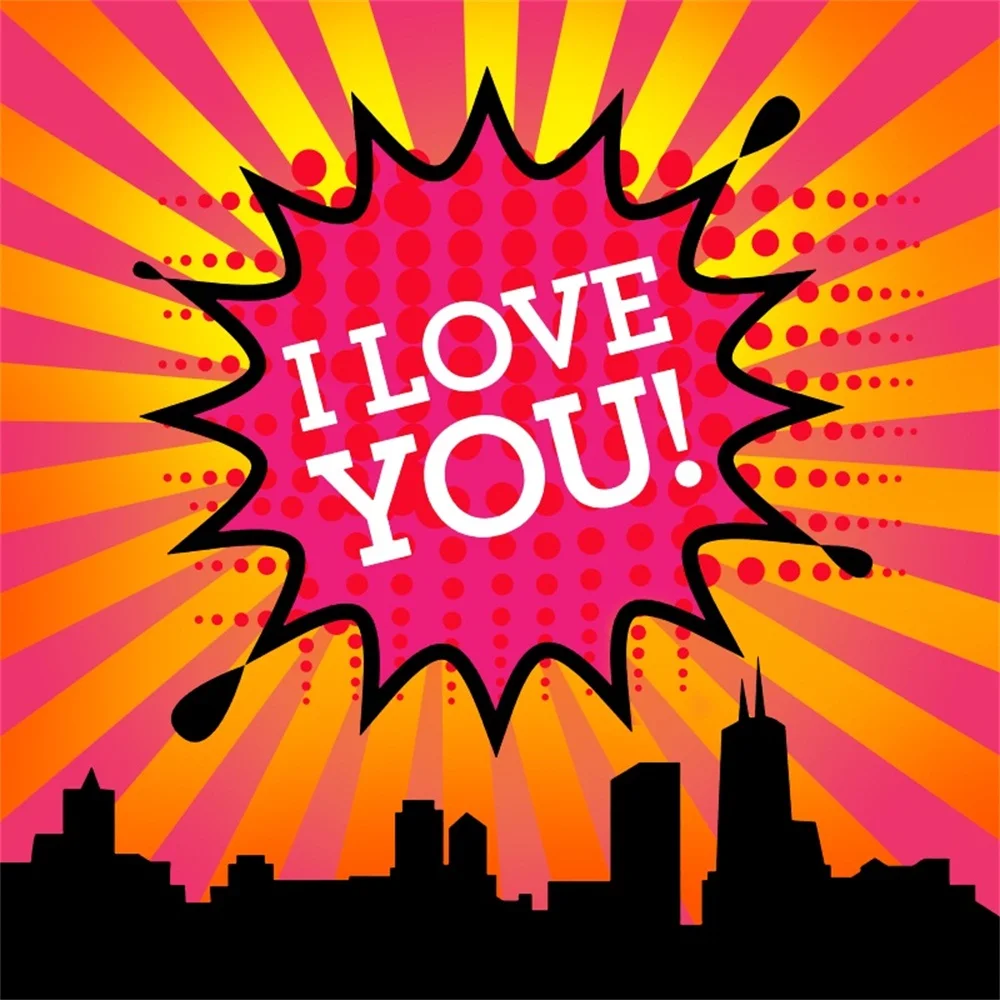 Laeacco Comic City Love Beam Photography Backgrounds Thin Vinyl Digital Customized Photographic Backdrops Props For Photo Studio Laeacco Comic City Love Beam Photography Backgrounds Thin Vinyl Digital Customized Photographic Backdrops Props For Photo Studio