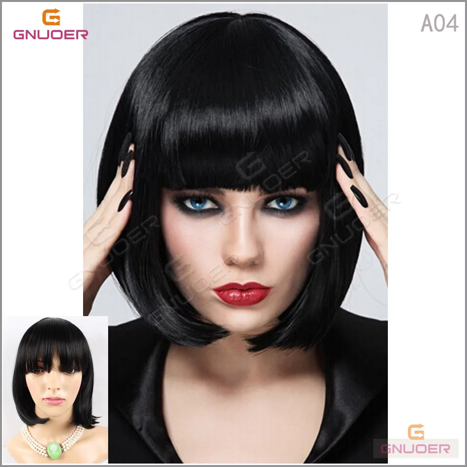 Classic Fashion Womens Multiple Color Bobo Style Neat Bang Hair