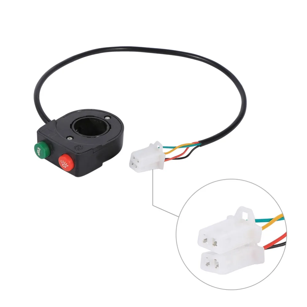 12V Horn Head Light Black On-Off Button Handlebar Switch For Motorcycle Scooter for 7/8" diameter handlebar motorcycle E-bike