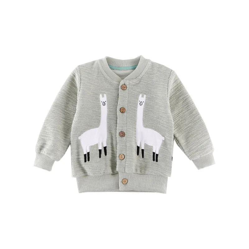 Cute Animal Kids Coat 2018 New Kids Outerwear Boys Girls Coat Blue Pink Baby Cardigan Spring Autumn Fashion Girl Boy Sweatshirts
