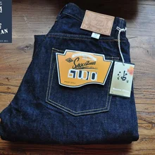 SauceZhan 313XX деним оригинальные Bull обтягивающие джинсы мужские джинсы брюки с краем джинсы необработанные деним немытые selvage индиго деним