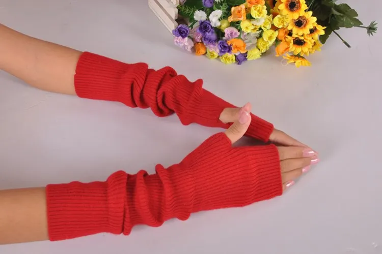 BELIARST новые зимние длинные шерстяные перчатки без пальцев горячий цвет можно настроить Аутентичные рукава