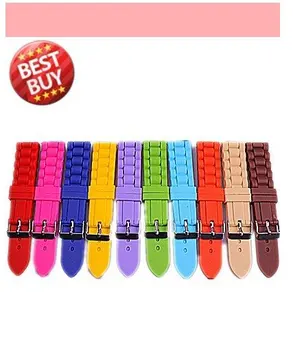 

Wholesale Lots 20pcs 20mm Rubber Watch Bands 10colors available -3128