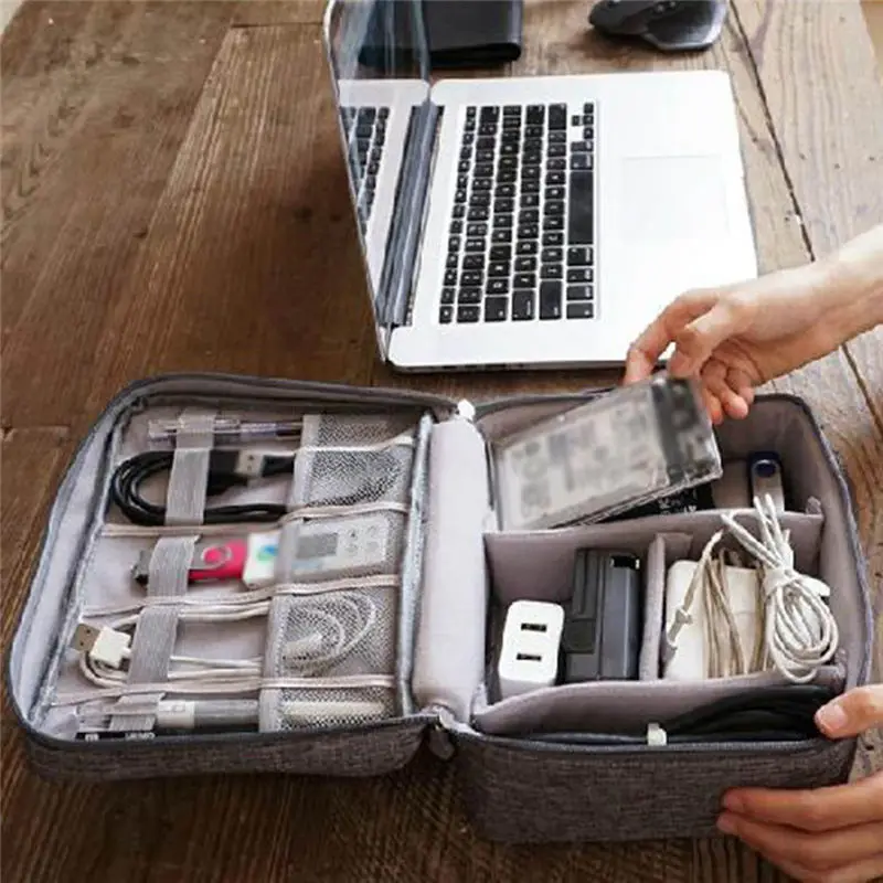  Multi-Function Digital Package Electronic Storage Bag Data Cable Storage handbag women's bag bolsa feminina sac a main 40MA2712
