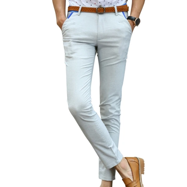 slim fit ankle trousers