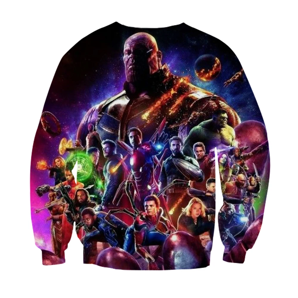Avengers Endgame Sweatshirts Hoodie 3D Men Streetwear Sweatshirt Teens Boys Cartoon Korean Ulzzang Clothes Oversized Tracksuits