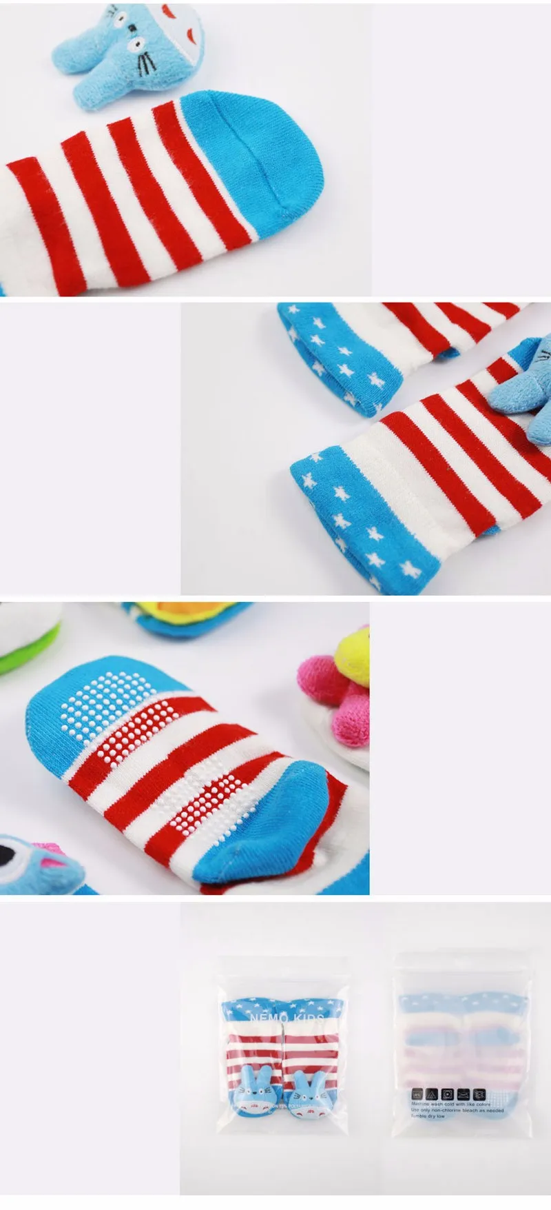 3D Cartoon Baby Sock Bamboo Fiber Infant Socks Casual Girls Floor Sock Autumn Winter Boys Product Warm Anti Slip Toddler Prop (10)