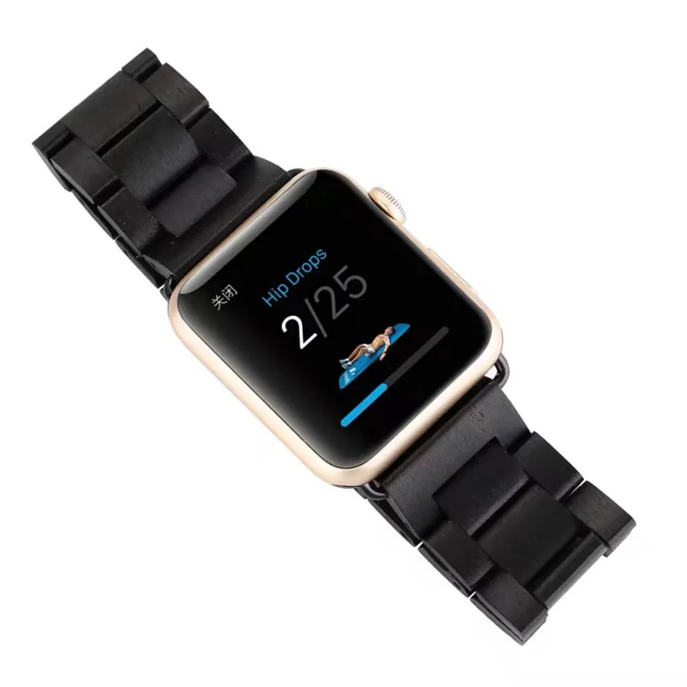 Роскошный браслет под дерево для Apple Watch SE Band Series 6 5 4 3 2 ремешок 40 мм 44 38 42