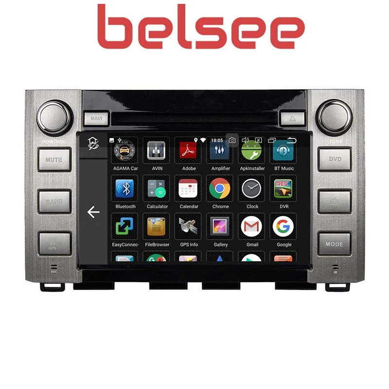 Excellent Belsee 4GB Android 8.0 Stereo IPS Touch Screen Radio Head Unit DVD Player Multimedia for Toyota Sequoia Tundra 2014 2015 2016 2
