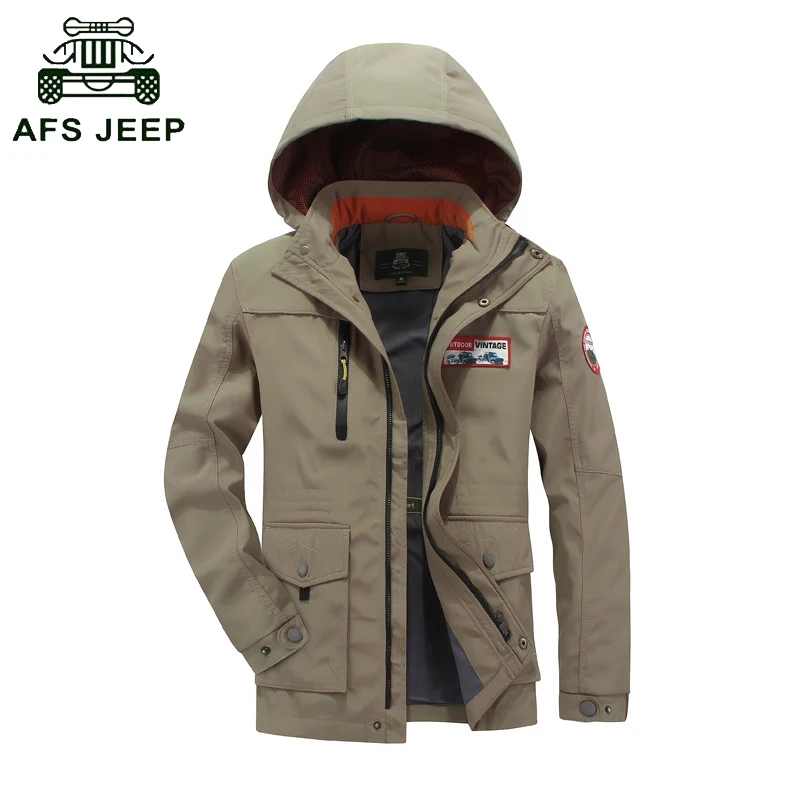 

AFS JEEP Brand jacket men high quality fast drying windproof breathable Army military jacket coat men jaqueta masculina