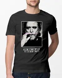 GILDAN брендовая мужская рубашка Charles Bukowski find That you love и let it kill you shirt