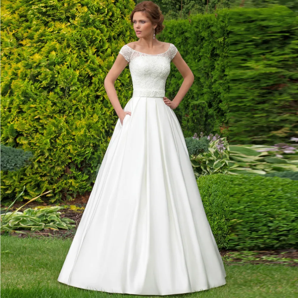 New Arrival Jewel sexy Lace Ball Gown A Line Retro