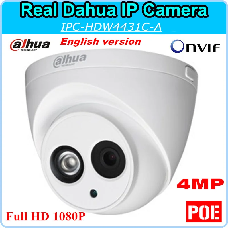 English Version Dahua IP Camera DH-IPC-HDW4431C-A HD1080P 4MP 2592x1520 Security CCTV Camera Support Onvif POE IPC-HDW4431C-A