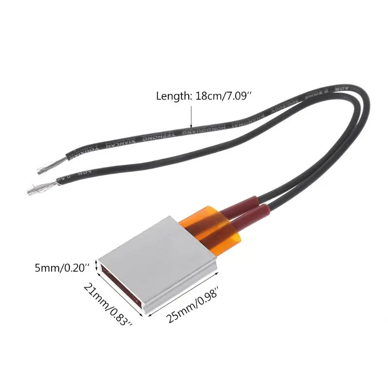 12V PTC Керамическая электрическая нагревательная пластина алюминиевый корпус керамический лист постоянная температура нагреватель