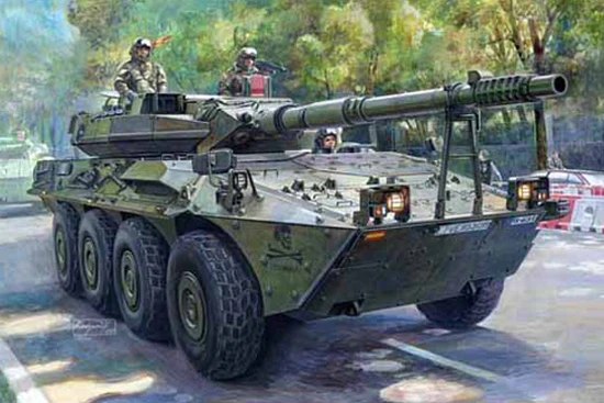 Трубач 00388 1/35 испанской армии VRC-105 Centauro дистанционного управления RCV пластиковая