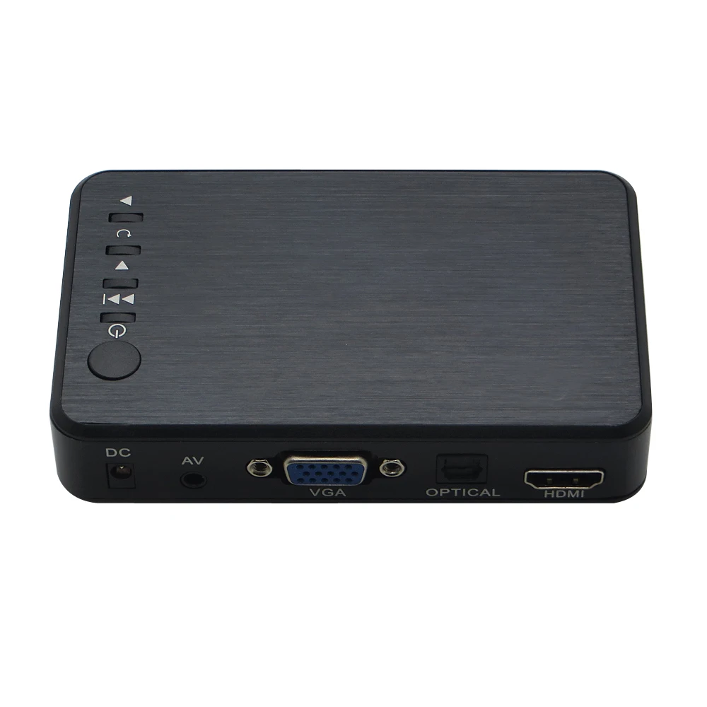 Ǯ HD ̴ ڵ  HDD ̵ ÷̾, SD/U ũ AV/VGA SD  , MKV RMVB WMV, 1080P