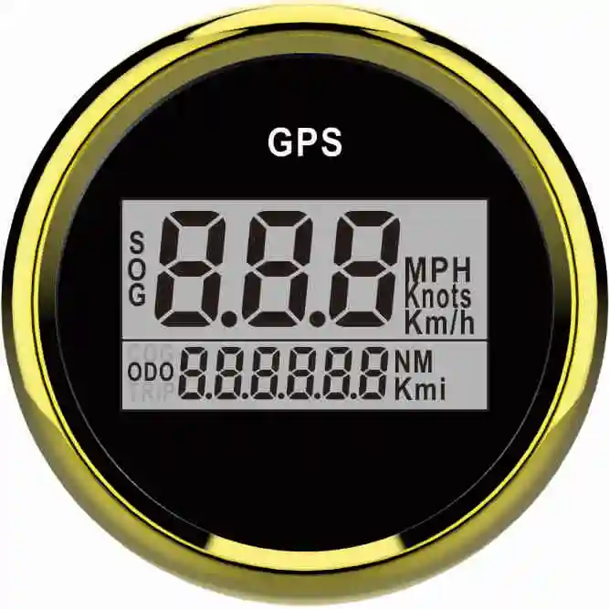 Лодка яхты 52 мм Цифровой GPS Спидометр Одометр 0-999 узлов 9-32 В с подсветкой