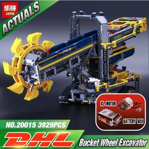 

LEPIN 20015 Technic Series Bucket Wheel Excavator Model Mounting Blocks Bricks Compatible with 42055