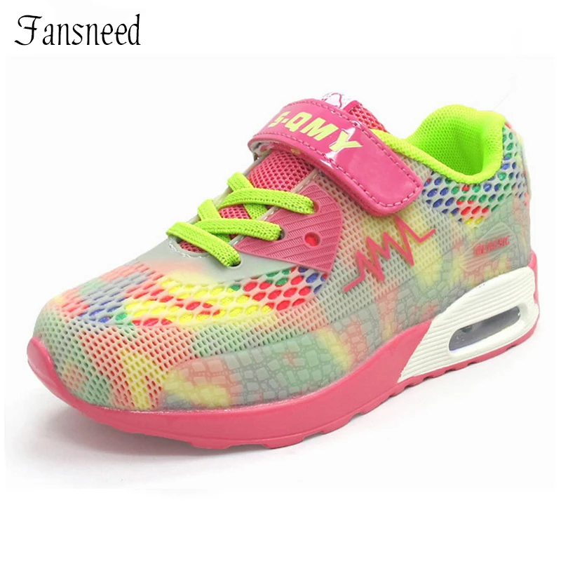 2016 New Children s Sports Shoes Height Increase Air Crushion Breathable Shoes Boys And Girls Mesh