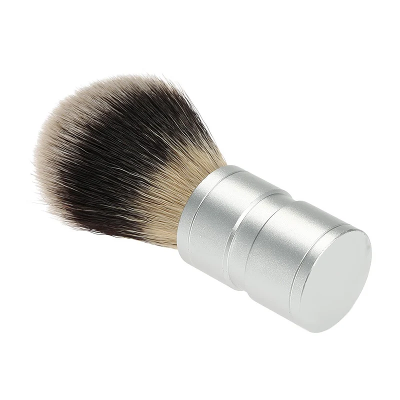 Professional Nylon Shaving Brush Aluminum Handle Black or Silver Mustache Beard Brushes Men Cleansing Barber Professional Nylon Shaving Brush Aluminum Handle Black or Silver Mustache Beard Brushes Men Cleansing Barber
