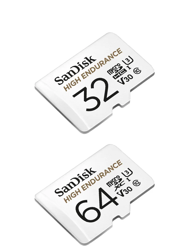 Оригинальная карта памяти SanDisk 64 ГБ 32 ГБ класс 10 U3 V30 высокая скорость 100 м/с 128 ГБ высокая выносливость Micro SD карта для видео мониторинга