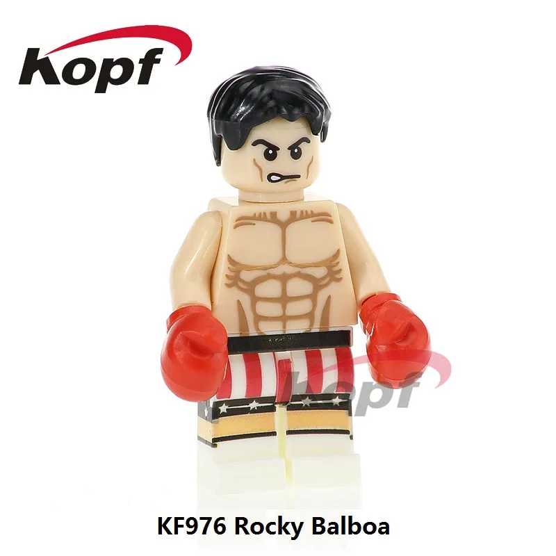 KF8019 The Wold's Photos of Boxing Rocky Balboa Venom Carnage Человек-паук, строительные блоки, коллекция кирпичей для детей, Подарочные игрушки - Цвет: KF976 Without Box