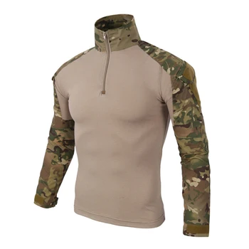 

ESDY Camouflage Clothing Quick-Drying Breathable Shirt Long Sleeve Riding Warm Clothing Cycling Jersey Military Style Shirt