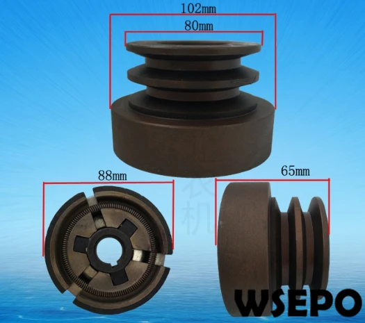 168F double grooe belt clutch type B