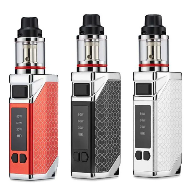 Electronic Cigarette 80W Adjustable Wattage Led Light Display Vape Mod Box Kit 2200mah 2.8ml tank e-cigarette Big atomizer vapor Electronic Cigarette 80W Adjustable Wattage Led Light Display Vape Mod Box Kit 2200mah 2.8ml tank e-cigarette Big atomizer vapor