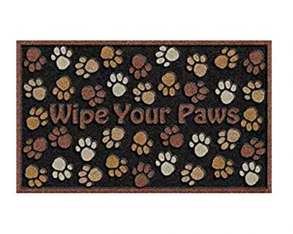 Wipe Your Paws Doormat Non-Slip Machine Washable Outdoor Indoor Entrance Rug Mat