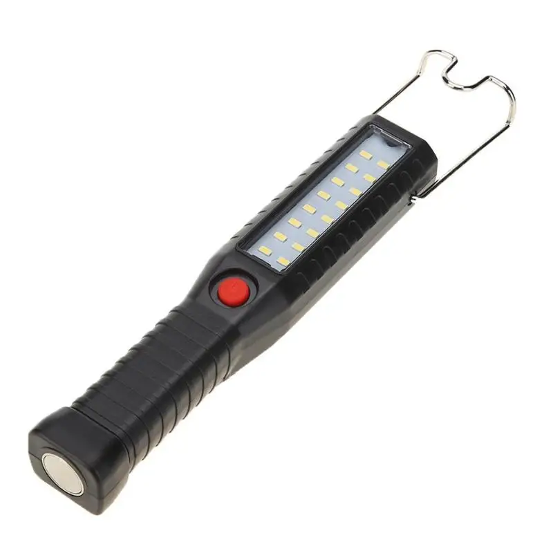 

USB Rechargeable 16LED Work Light Magnetic Hanging Inspection Lamp Hand Tor Flashlight Hanging Hook Lamp Torch Built in Battery