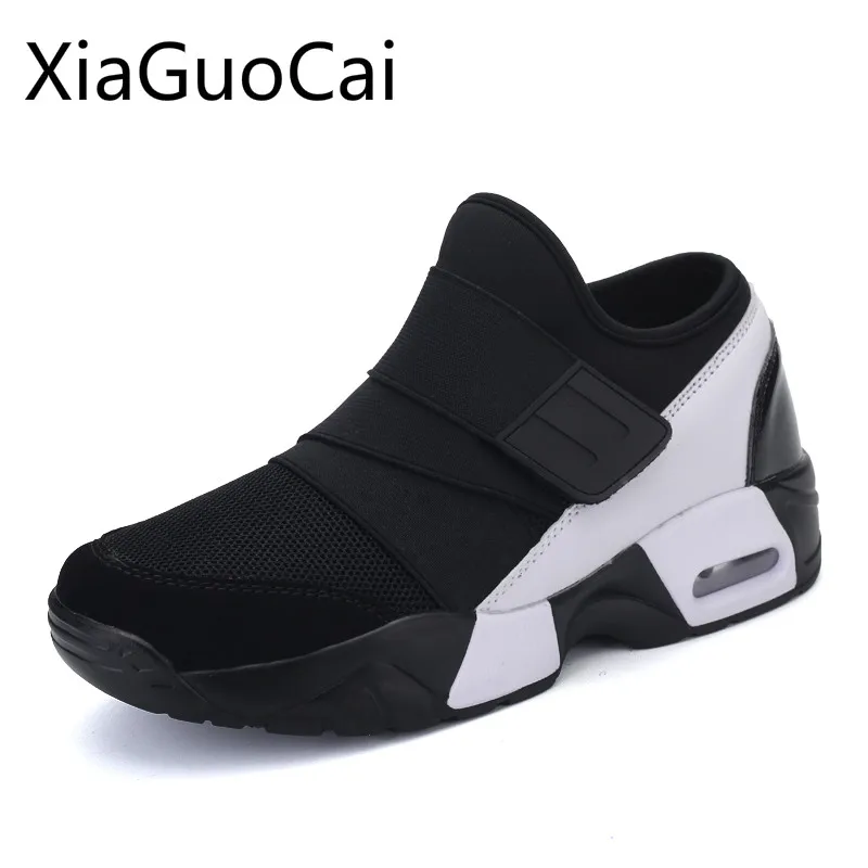 

New Men Light Running Shoes Unisex Platform Sport Sneakers Mesh Comfortable Women Height Increasing Walking Shoes