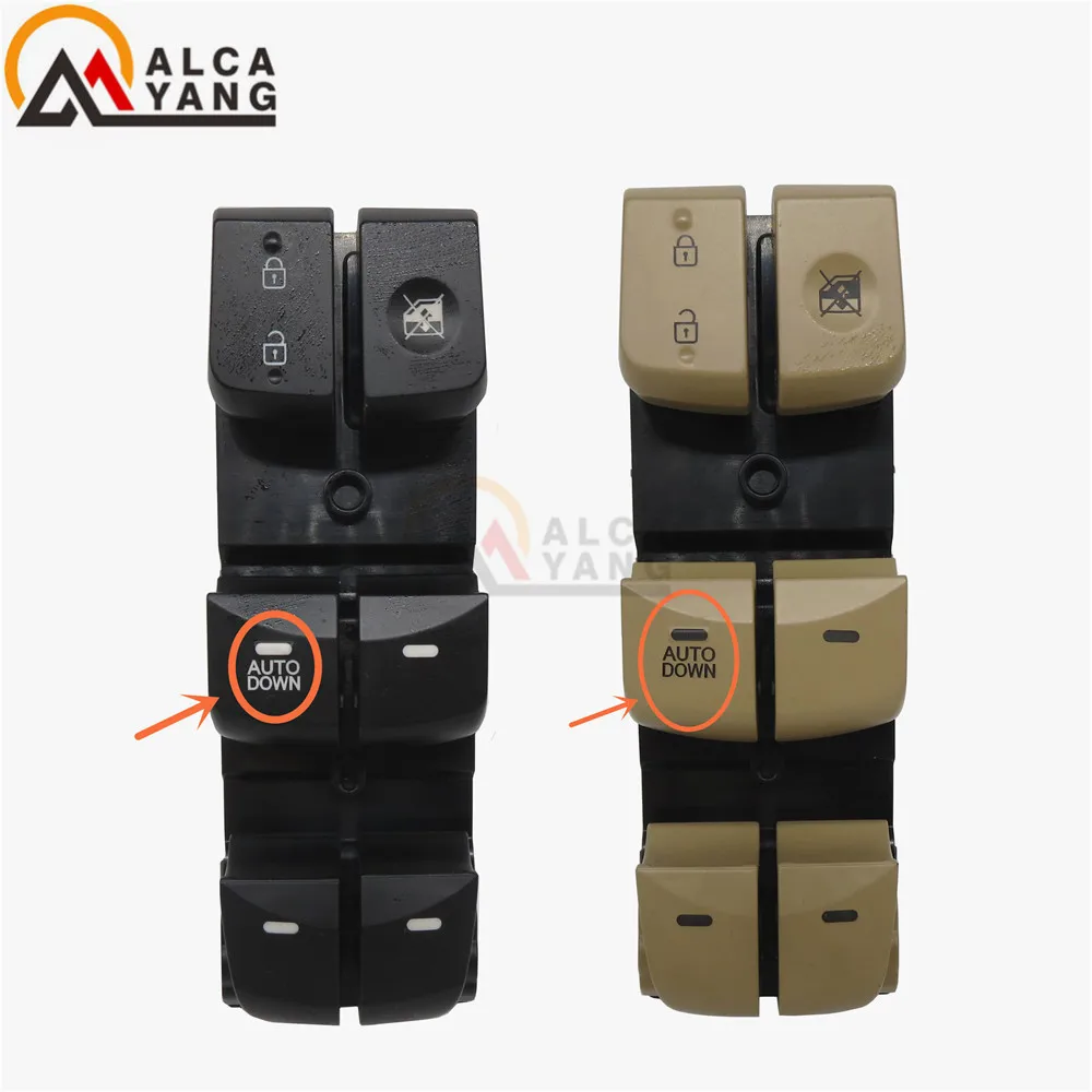 

Malcayang Driver Side Front Window Control Switch 93570-4V000 For Hyundai 12-16 Elantra Lang Move 2 colors 2 kinds of functions
