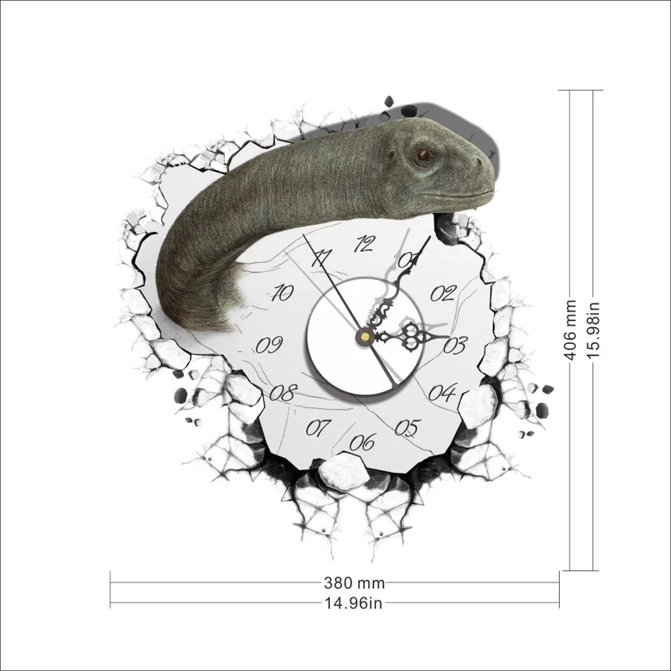 Забавные 3D ломающиеся настенные часы Наклейка страшные глазные шары римские цифры Висячие наклеивающиеся на стену Часы Самоклеящиеся DIY Фреска необычные настенные часы
