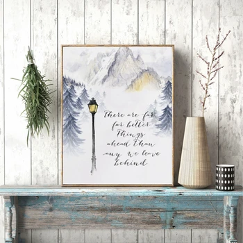 

Chronicles of Narnia Art Print C.S. Lewis Printable Quote Poster Wall Art Canvas Painting Classic Movie Posters Home Wall Decor