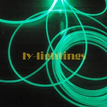 Твердая сторона-Светящееся Оптическое волокно сторона-Свет Волоконно-оптическое прозрачное 4 мм x 10 м для DIY Украшение дома автомобиля шаг двери Сад Освещение в бассейне
