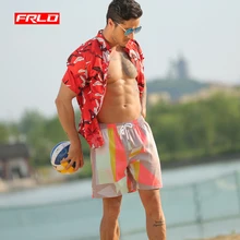 Летние мужские бикини, купальник, клетчатые пляжные шорты, спортивные шорты, купальники с геометрическим принтом, шорты Sanya, быстросохнущие