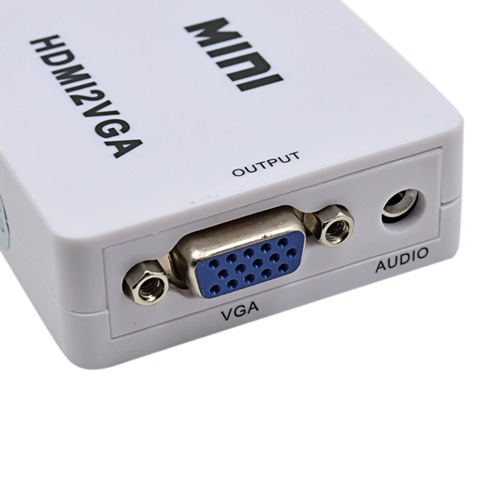 Оригинальный HD 1080P MINI HDMI в VGA конвертер с аудио HDMI2VGA видео коробка адаптер для Xbox360