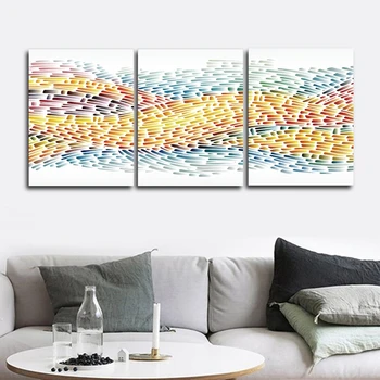 

Colorful Abstract Nordic Wall Pictures Poster Print Canvas Painting Calligraphy for Living Room Bedroom Home Decor Frameless