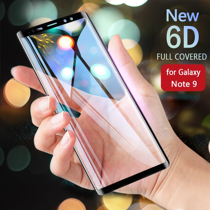 

CASELIFE Screen Protector for Samsung Note 9 8 Protective Film 6D Full Curved Tempered Glass for Galaxy S8 S9 S6 S7 Edge Plus