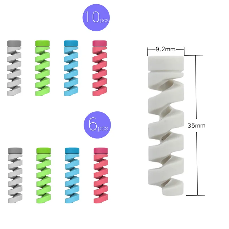 

Cable Protector Bobbin Winder Data Line Case Rope Protection Spring Twine For Phone USB Earphone Cover Cable Ties