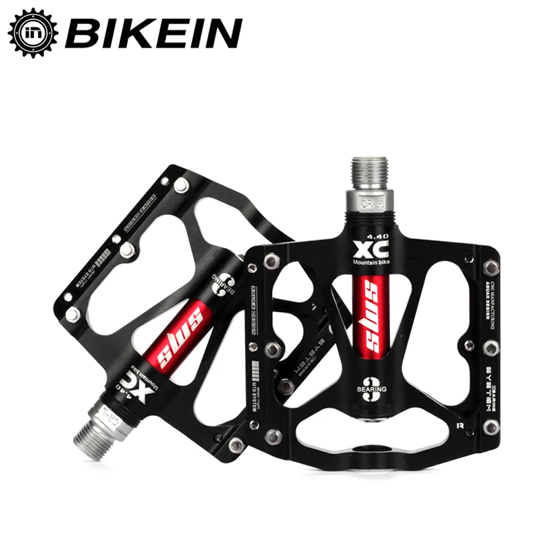 BIKEIN Ultralight CNC Aluminum Cycling 9/16 Inch Anti-Slip Flat Pedal MTB Bicycle 3 Bearing BMX Mountain Bike Pedals 7 Colors BIKEIN Ultralight CNC Aluminum Cycling 9/16 Inch Anti-Slip Flat Pedal MTB Bicycle 3 Bearing BMX Mountain Bike Pedals 7 Colors