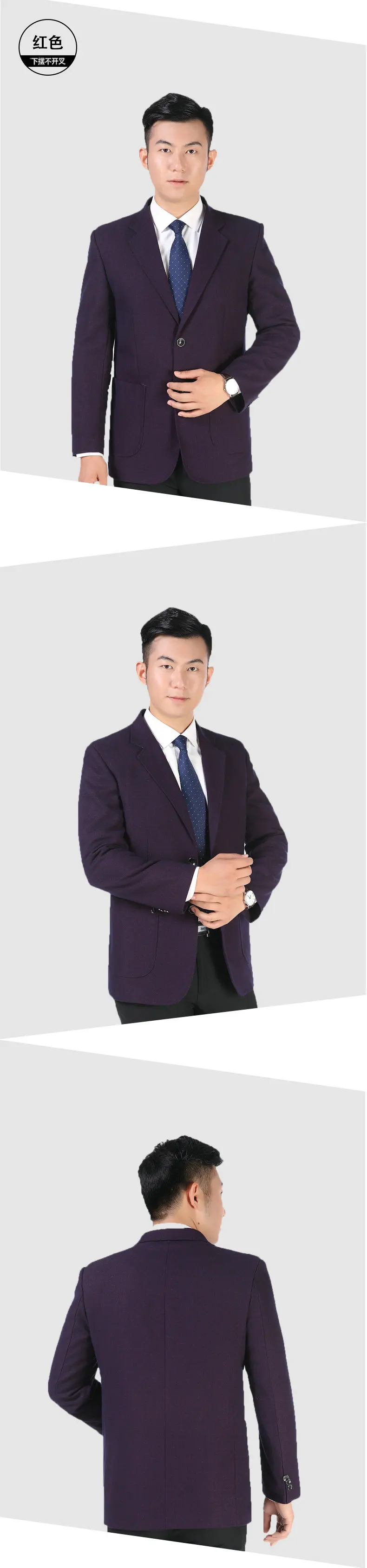 Man Busines Casual Blazer Black Navy Blue Purple Jacket Suit Men Notched Collar Blazers For Men Elegance Outfits Slim Fit Suit Jackets Blazer (4)