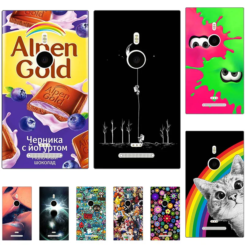 Plastic Coque Case For Nokia Microsoft Lumia 925 Back Cover Cases 3D Relief Printed Pattern Phone Shells | Мобильные телефоны и