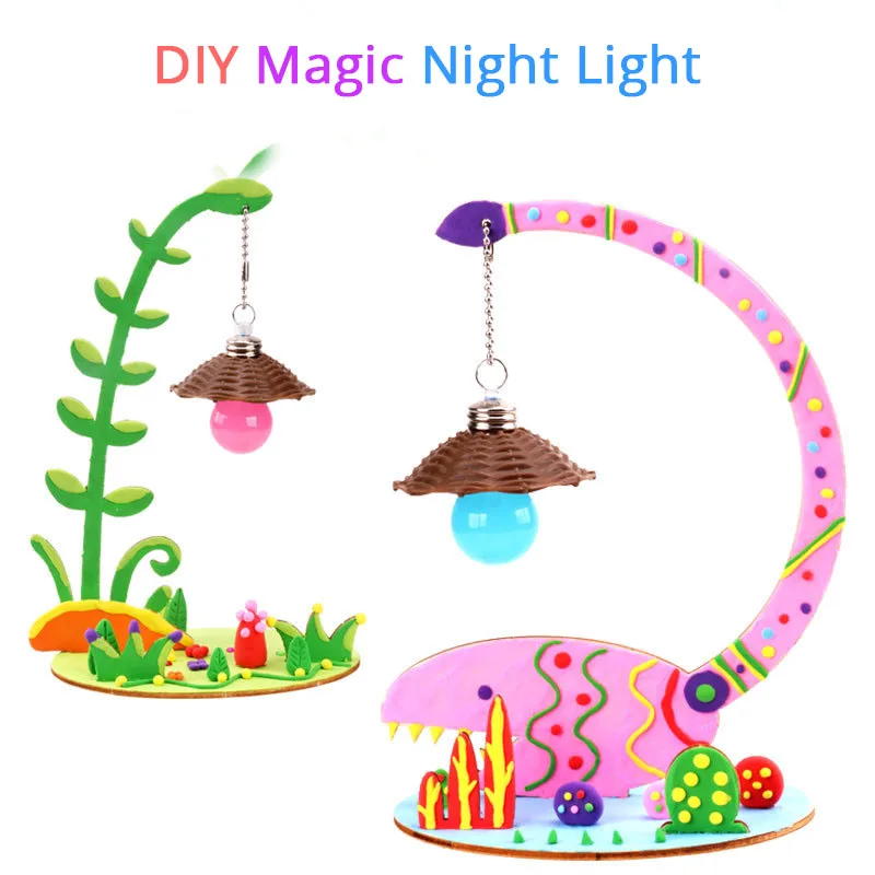 

Children Handmade Magic Night Light DIY 3D Night Lamp Baby Nursery Table Lamp For Baby Kid Birthday Gift Toys Home Decoration