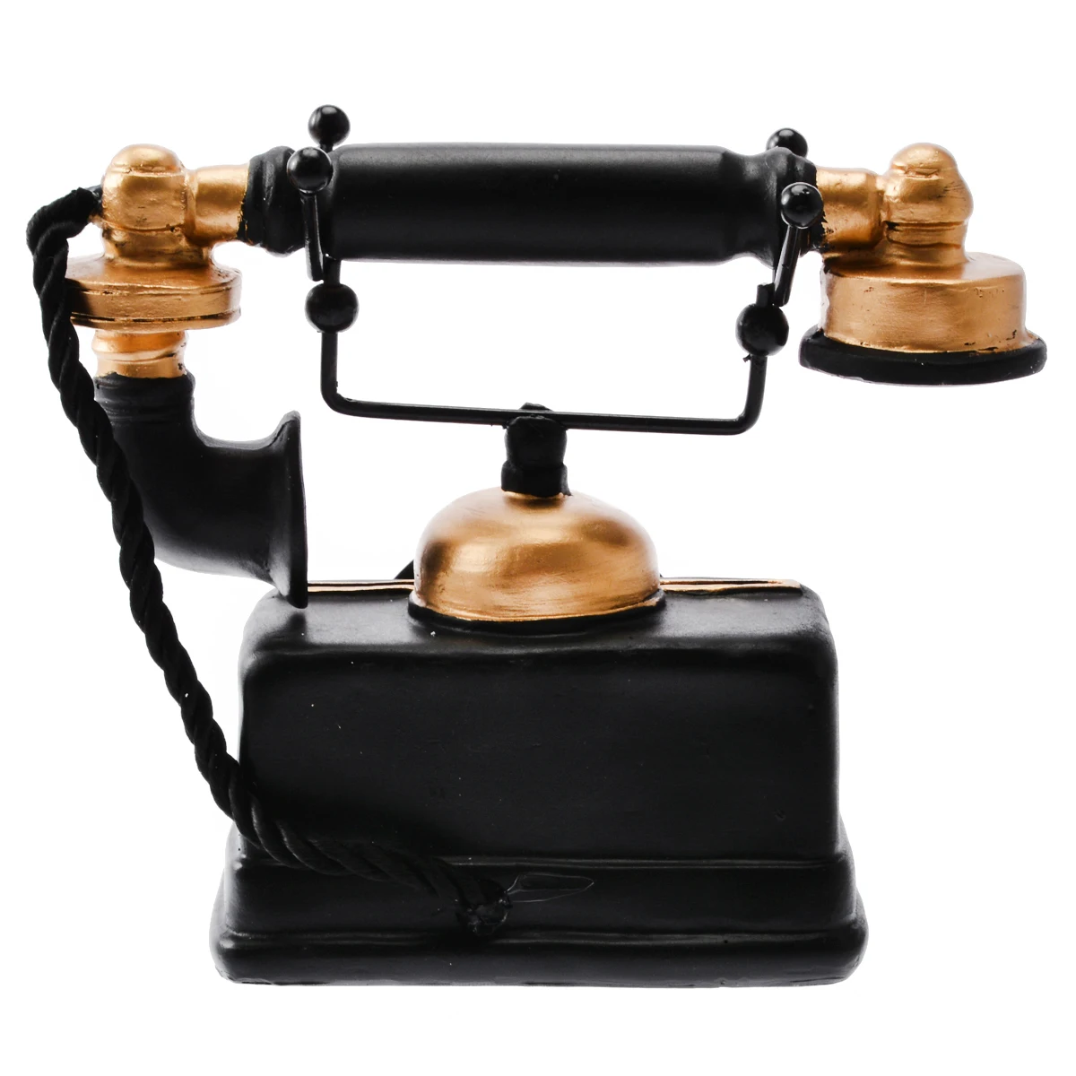 New Vintage Rotary Telephone Statue Antique Shabby Old Phone Figurine Home Decor For Desk Decoration Holidays Gifts