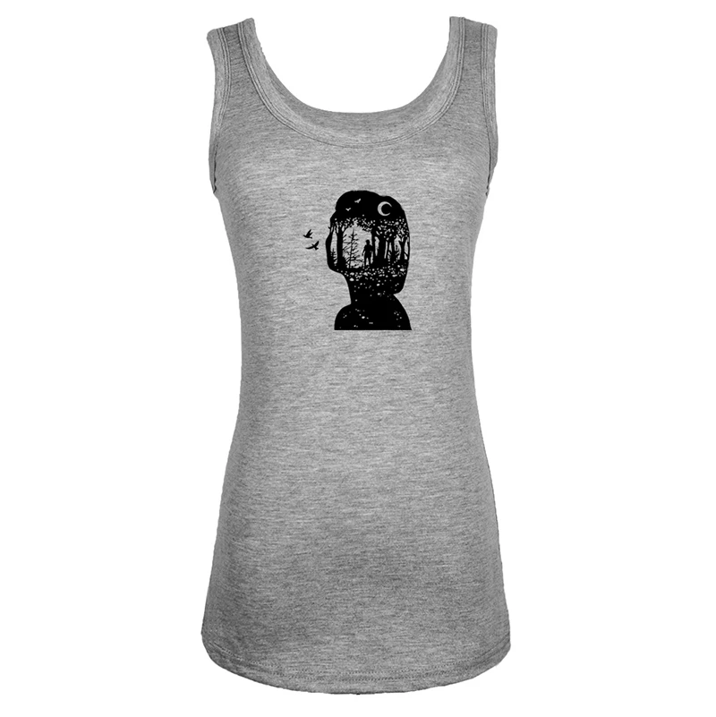I have a dream It's a beautiful day to save lives heart Let us get lost Grey Womens Ladies Sexy Vest Sleeveless Cotton Tank Tops - Цвет: ibVest3161G