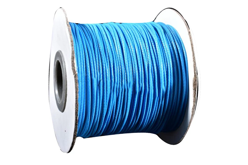 

Waxed Thread+0.5mm SKy BLue Korea Polyester Wax Cord +DIY Jewelry Findings Bracelet Necklace Wire String Accessories+200yds/roll