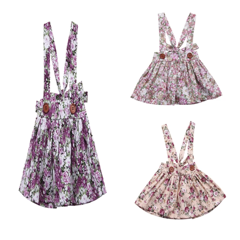 Toddler Kids Baby Girls Sleeveless Strap Princess Dresses Bandage Party Sundress