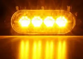 Очень тонкие и высокой яркий автомобиль 3 Вт гриль strobe light поверхностного монтажа lighthead светодиодные lighthead свет гриль